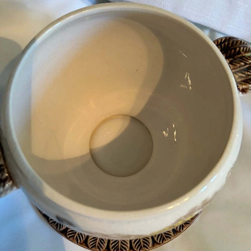 Vintage King Tom Turkey Platter & Covered Gravy Boat Ironstone Thanksgiving Set